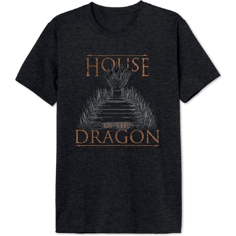 House Of The Dragon Men_s Iron Thron T-Shirt  Film Shirt
